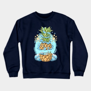 Summer Vibes Ananas Crewneck Sweatshirt